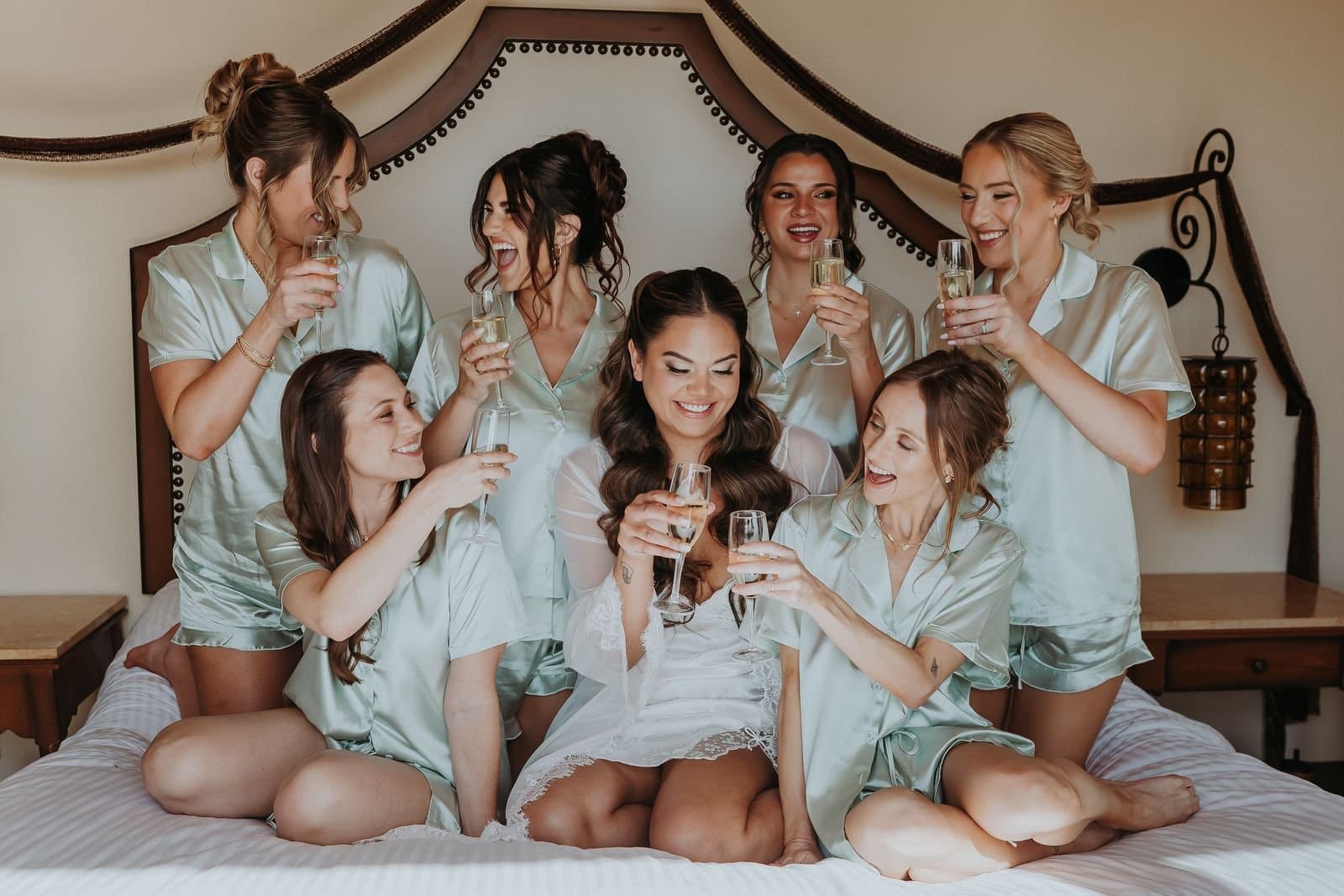Bridal party styled by Mich & Beauty Team
