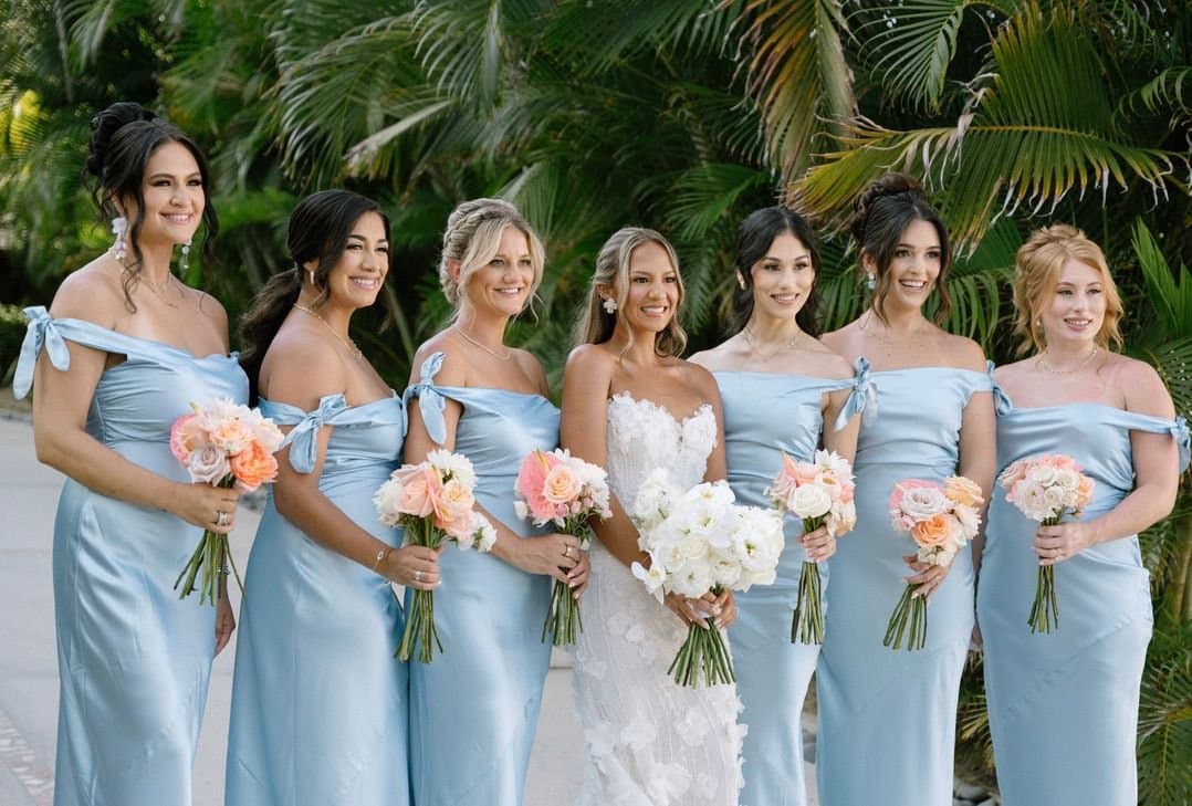 Bridal party styled by Mich & Beauty Team